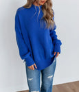 Oversized Ribbed Knit Sweater